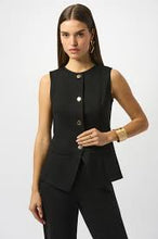 Ponte button vest-253156