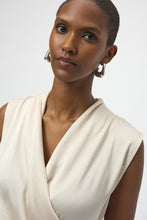 Cross front sleds top with knit back 254215