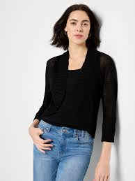 bolero cardigan-ALL1162-blk