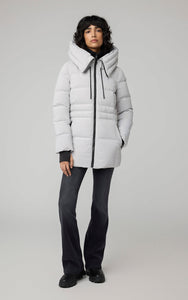 hooded down coat-JUNE