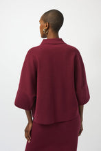 Collared sweater with gold buttons-253962