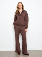 long slv half zip sweater-C1454/825c