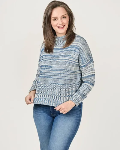 carolina chunky tweed mock-5405