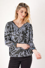 scribble print reversible vnec-TT13037