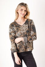 block floral reversible tneck-TT13025