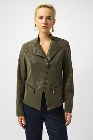Moto jacket with sheen texture - 253915