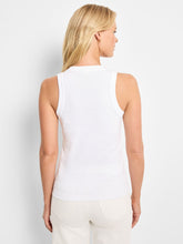 v-neck tank top-NZTM252088-wht