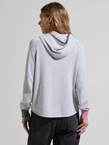 chunky cotton hoodie-ZP7455U-marl