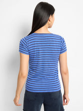scoop neck striped top-NZTM252003-SU5X