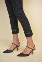 Black ankle pant with cutout detailing- 211113