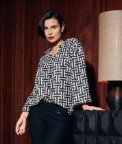 geo print shirt-W23509-509E