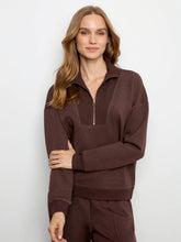 long slv half zip sweater-C1454/825c