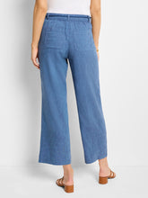 rumba linen rope belt pant-M251848-blu
