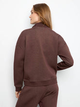 long slv half zip sweater-C1454/825c