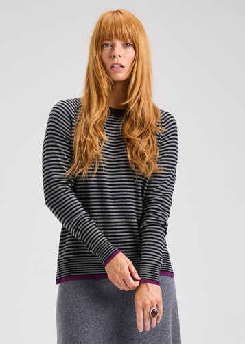 stripe crew-ZP7521U-blk