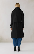 Long trench coat - Becky-L-blk