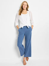 rumba linen rope belt pant-M251848-blu
