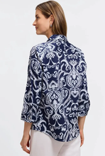 3/4 slv print shirt-205442