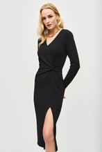 V n co wrap midi dress with slit -243308