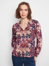printed collared blouse-c4709-634b