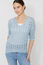 blue knit sweater-261611