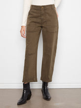 smooth twill barrel leg pants-C5812/655c