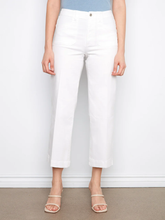 cropped wide leg stretch denim-C5660R-wht