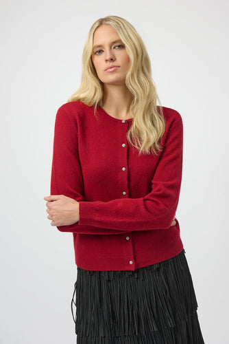 Cashmere cardigan with sparkle buttons - 254951-4435