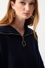 Zip top cape sweater - 243954-blk