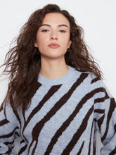 long slv drop shoulder crew jacuard-C2153/721c