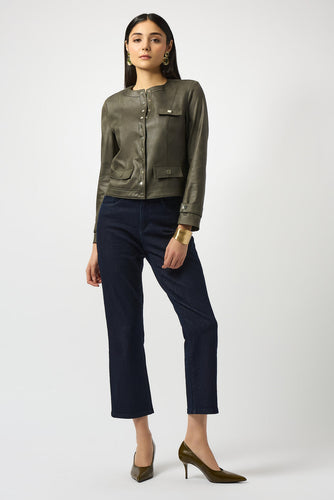 Dark denim straight leg jean -252926