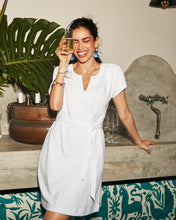 lace trim cotton t-shirt dress-sw622691-wht