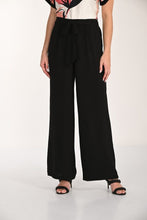 wide leg summer weight pant with elastic back and tie front  -266431