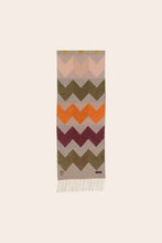 bord/olive zig zag scarf-625528