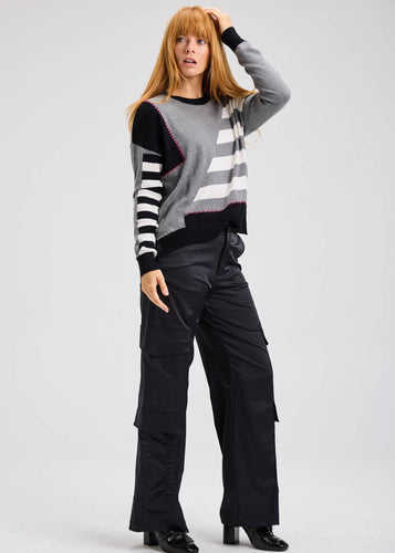 handwork stripe sweater-ZP7531U-cld