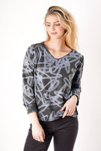 scribble print reversible vnec-TT13037
