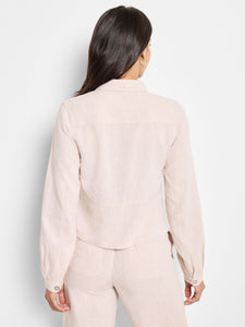 rumba linen pocket jacket-M251526-SU25X