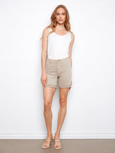 cuffed shorts w belt-C8065R