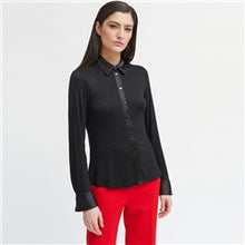 blouse with satin trim -Barcial24