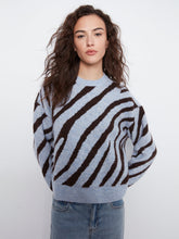 long slv drop shoulder crew jacuard-C2153/721c
