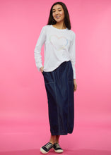 Embroidered heart long sleeve tshirt-ZP6465U