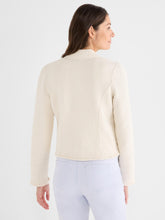 fringe knit bomber jacket-s261167