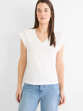 cap sleeve vneck top-NZTS262076-wht