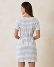 jovanna stripe zip front dress-SW622064-gry