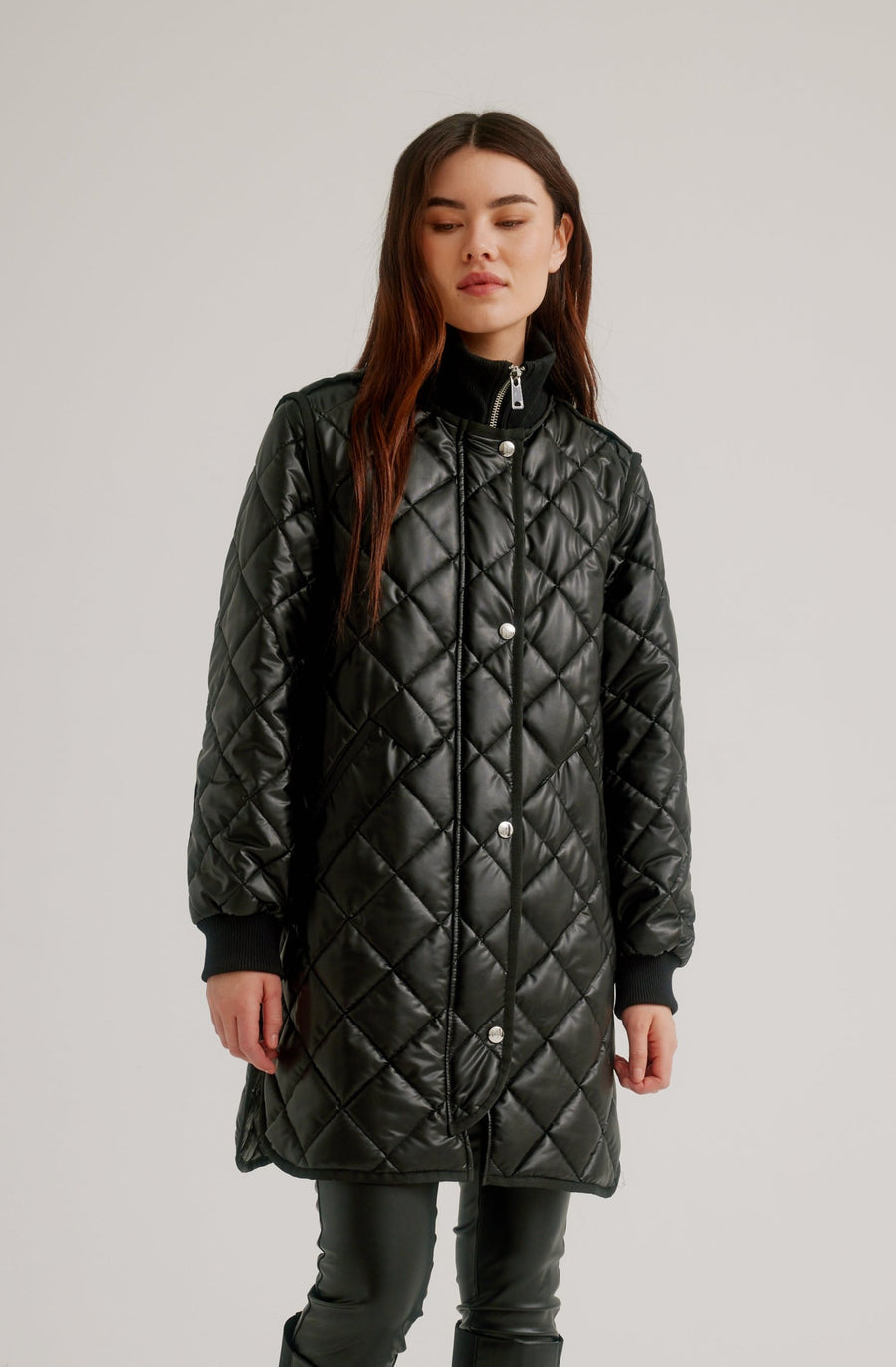 Vegan leather diamond quilted lining - K5594R-815