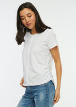 ruched t shirt-ZP6464U-wh