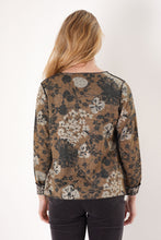 block floral reversible tneck-TT13025