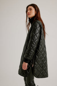 Vegan leather diamond quilted lining - K5594R-815