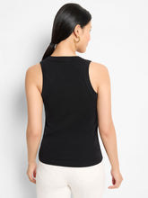 v-neck tank top-NZTM252088-blk