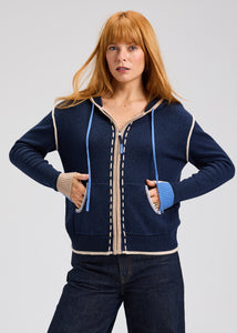 threaded hoodie-zp7536u-den